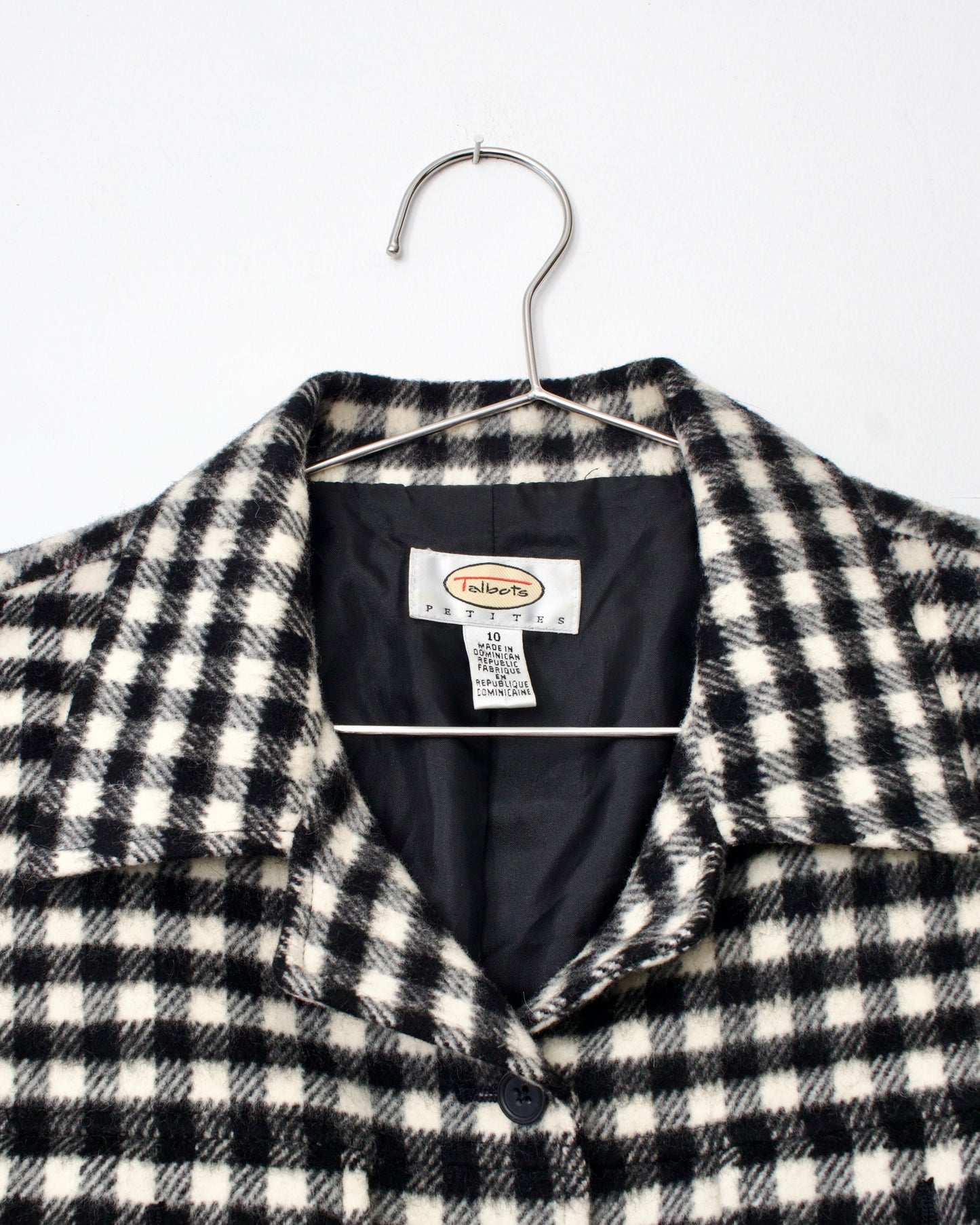 00s Wool-Blend Check Jacket x Talbots Petites (SP)