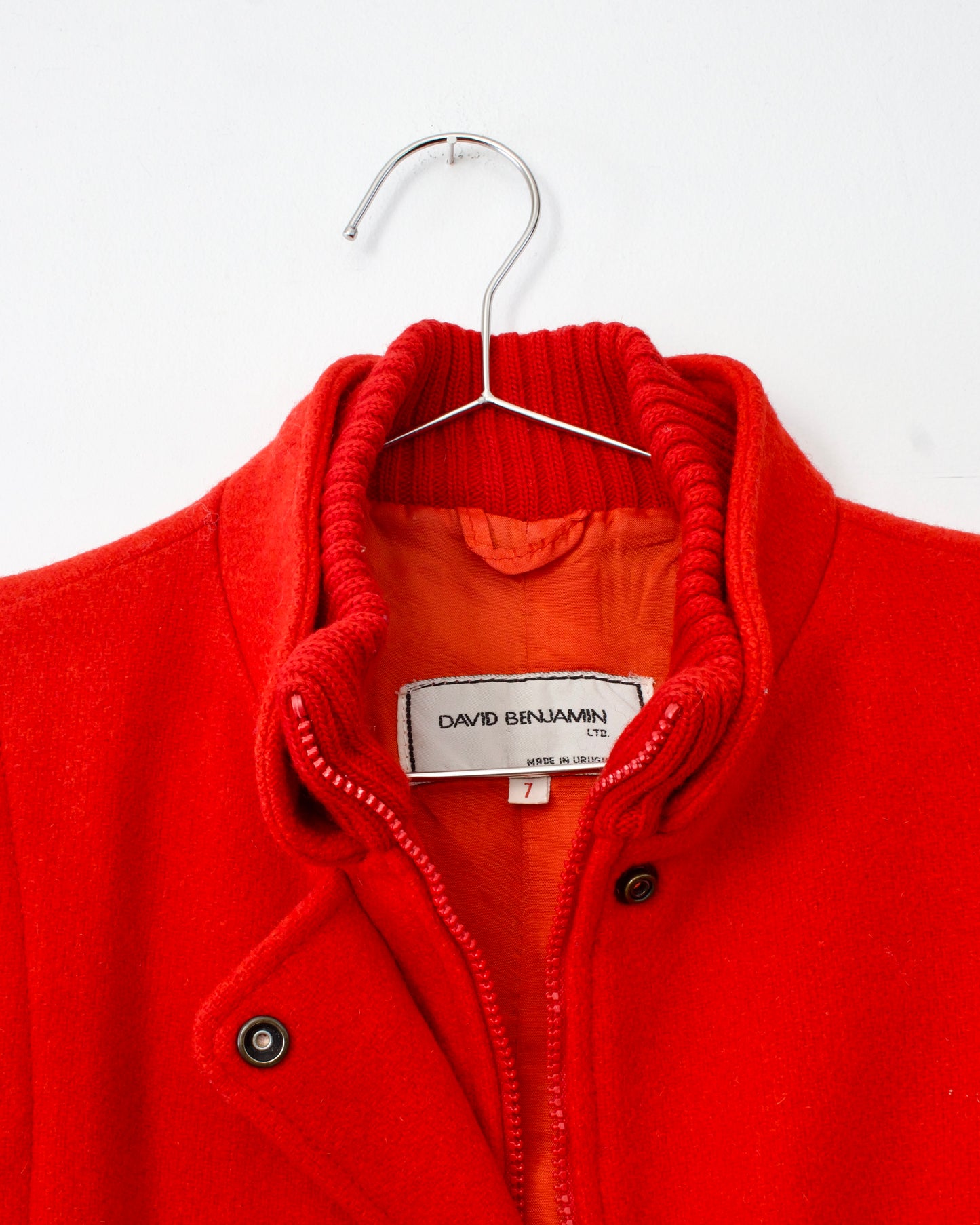 80s Wool Bomber Jacket x David Benjamin (S-M)