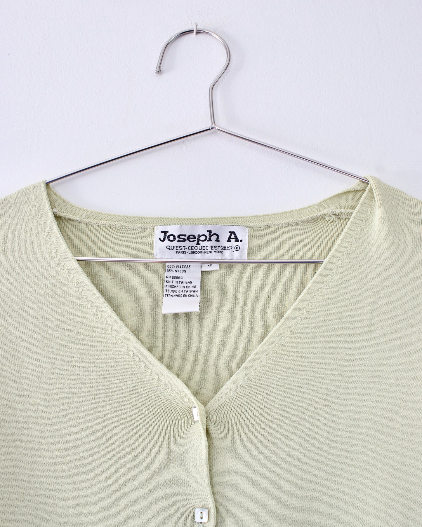 90s Deadstock Knit Cardigan x Joseph A. (S)