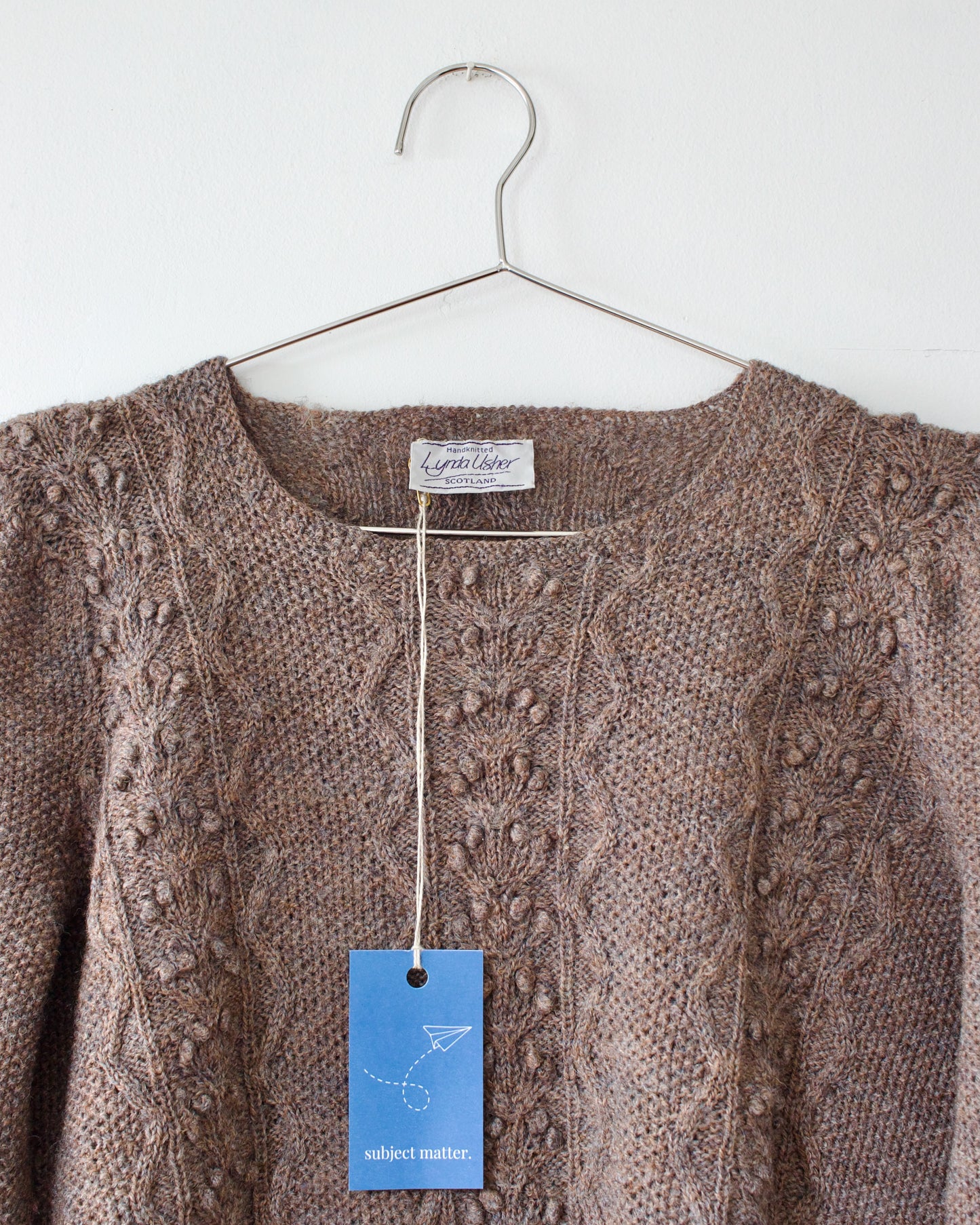 90s Hand-Knit Pullover x Lynda Usher (S-M)