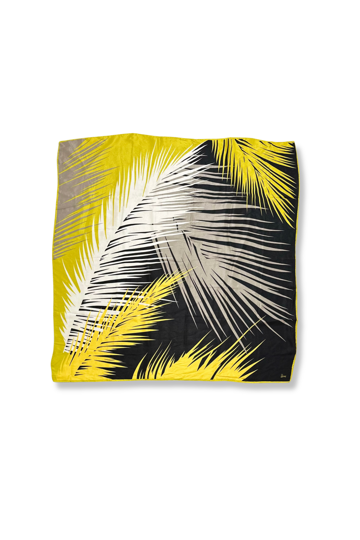70's Silk Palm Scarf x Honey