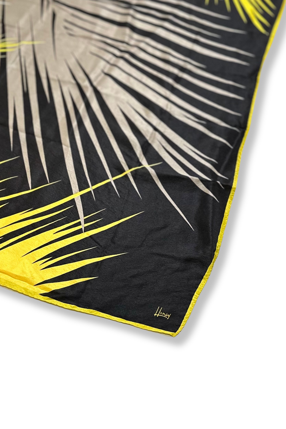 70's Silk Palm Scarf x Honey