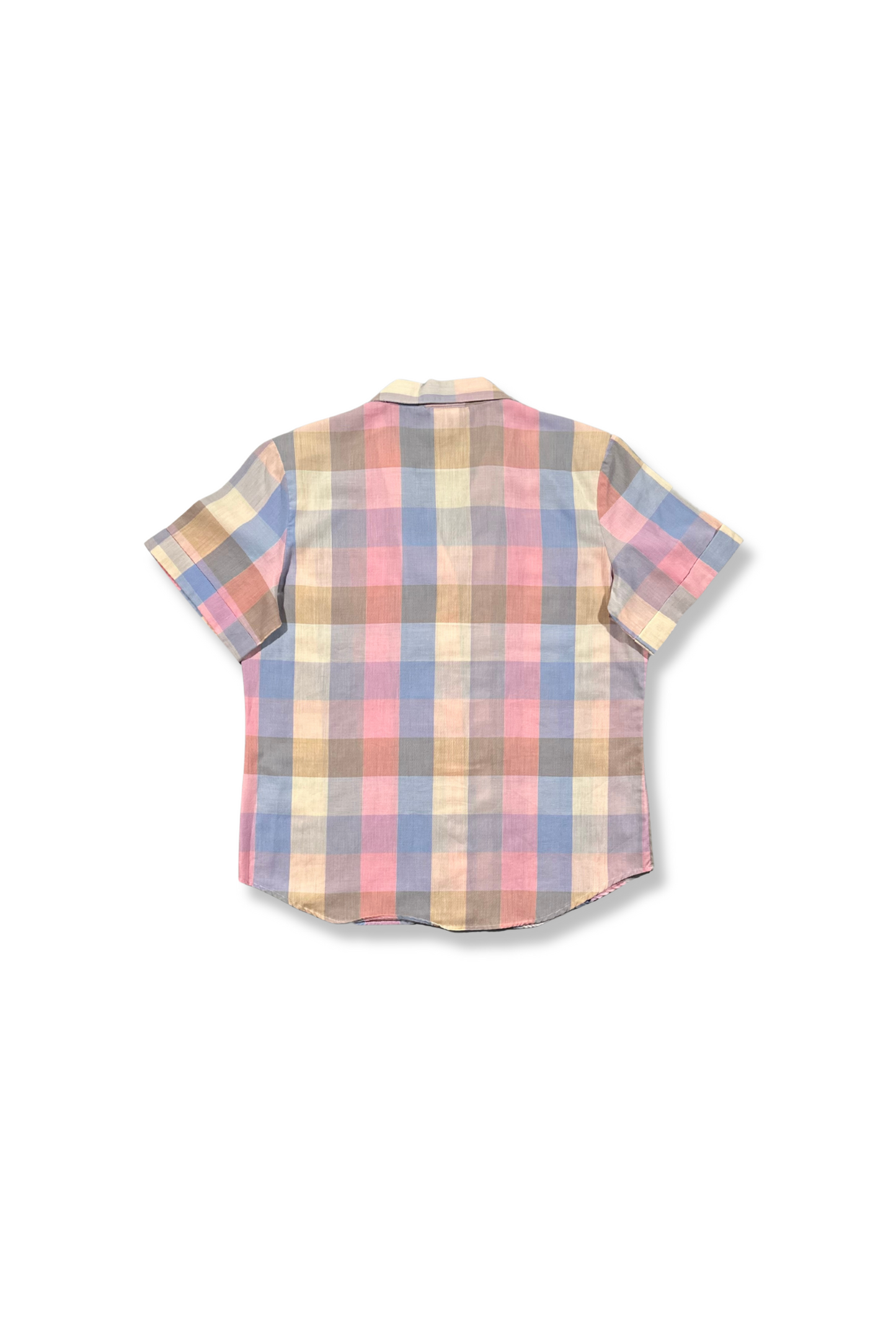 80's Cotton-Blend Plaid Shirt x James Cox (M)