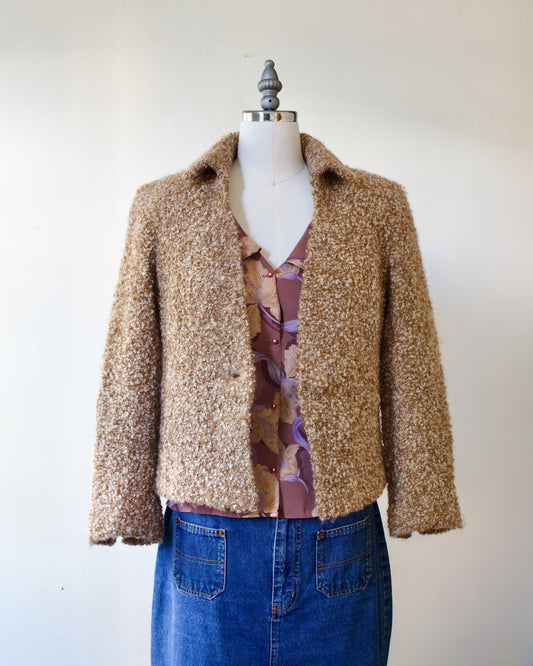 00s Alpaca Knit Jacket x Island Alpaca Company (XS)