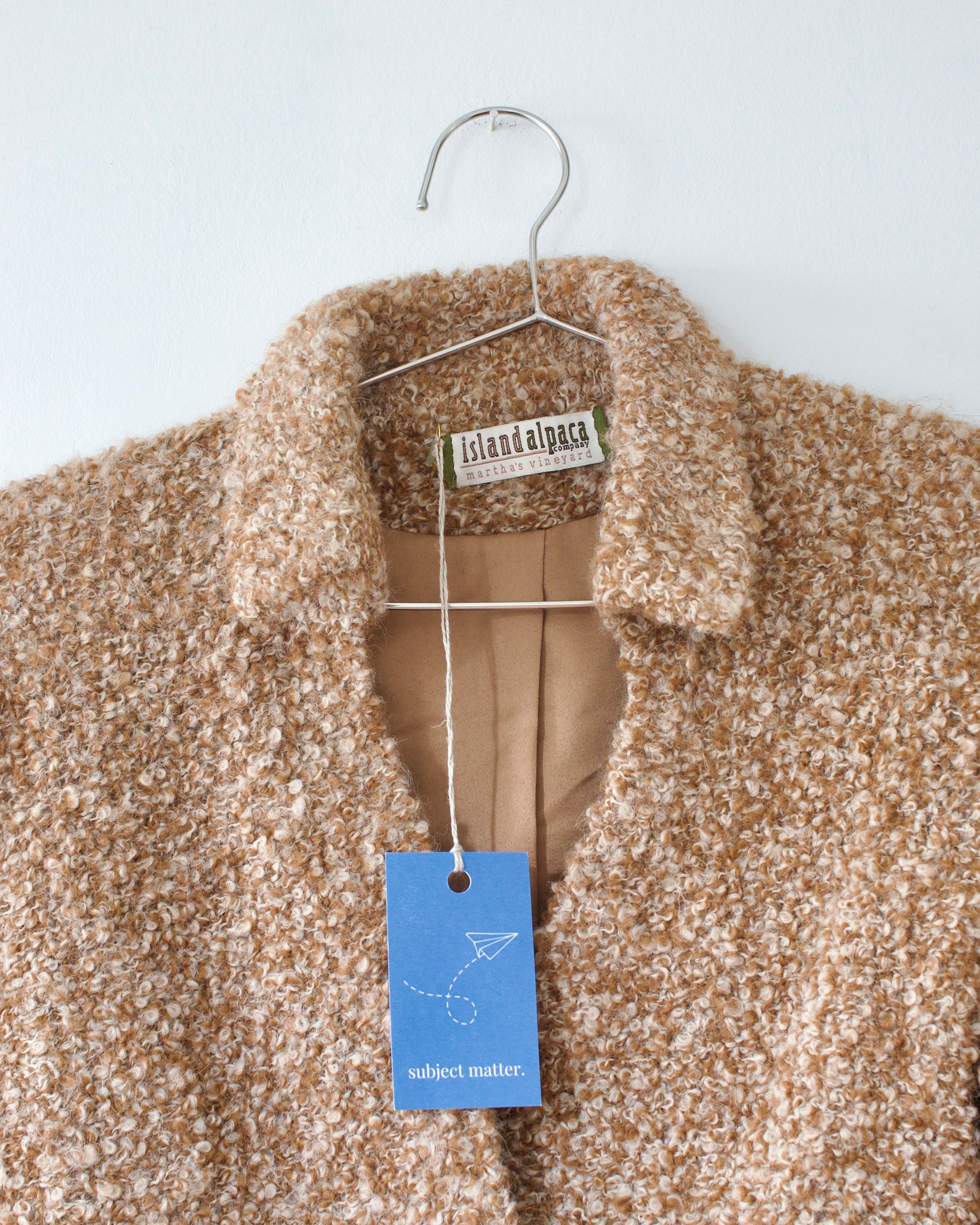 00s Alpaca Knit Jacket x Island Alpaca Company (XS)