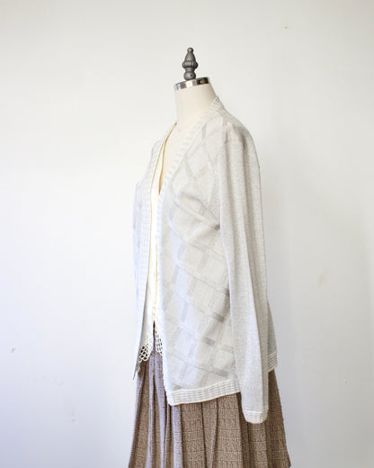 50s Metallic Knit Cardigan x MacHenry (S)