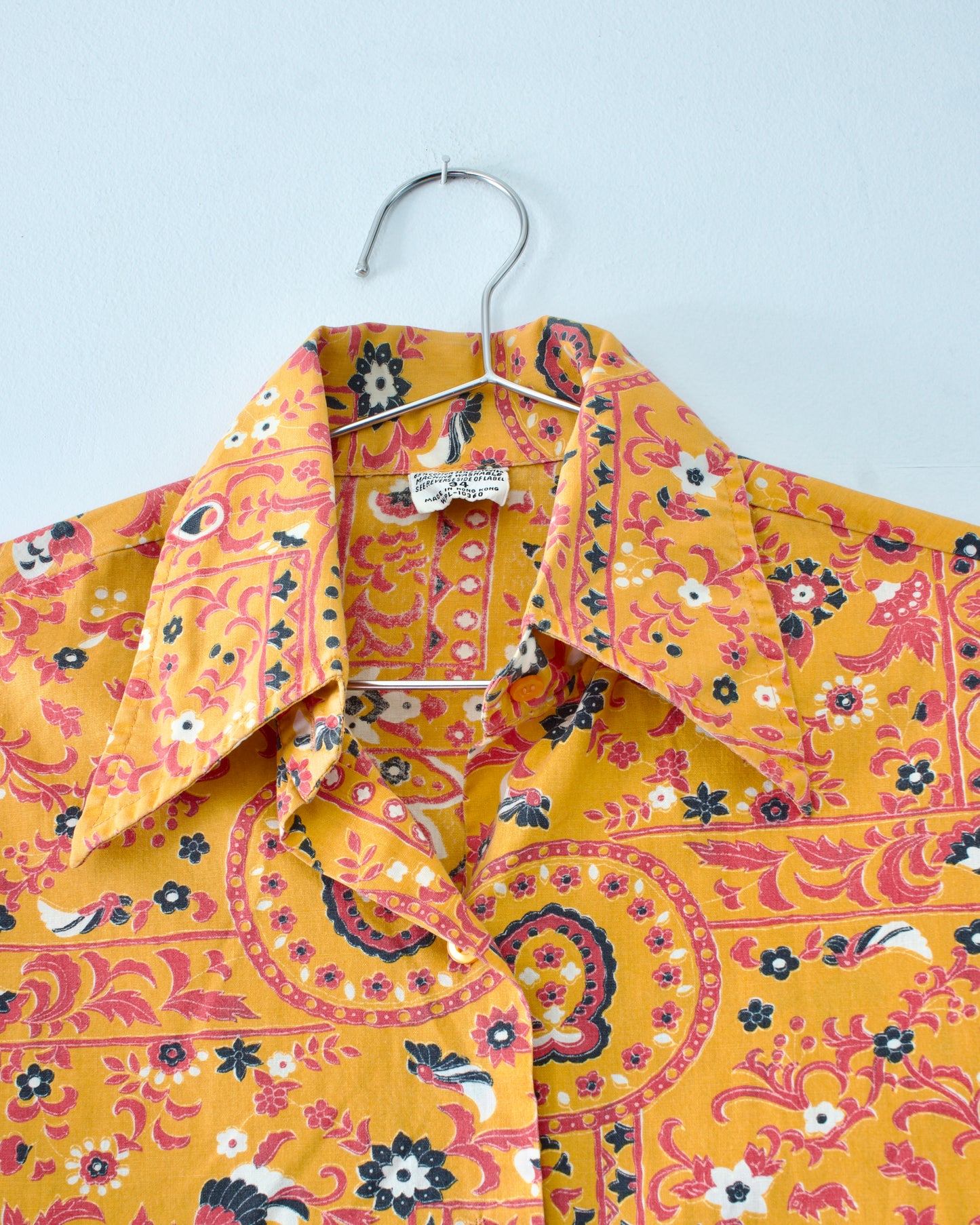 70s Cotton-Blend Paisley Shirt (S)