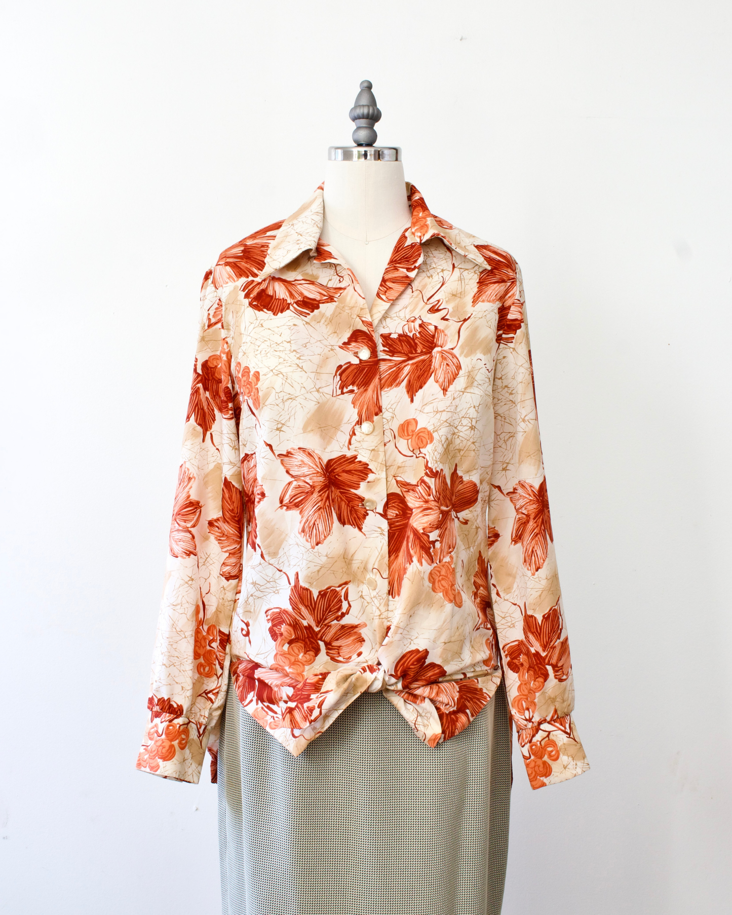 70s Floral Shirt (M)