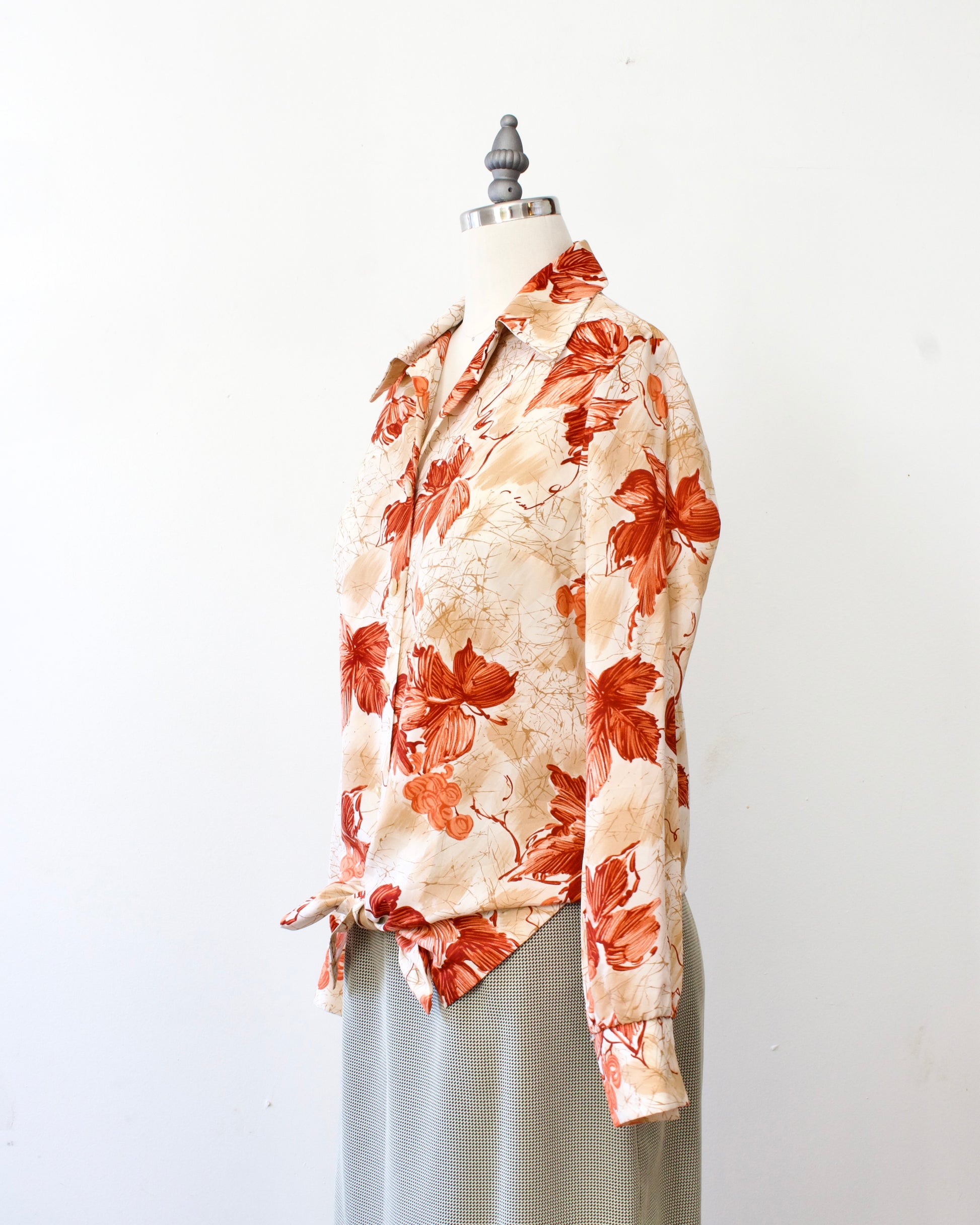 70s Floral Shirt (M)