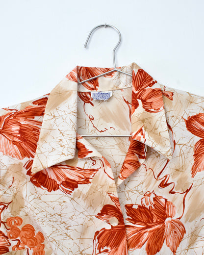 70s Floral Shirt (M)