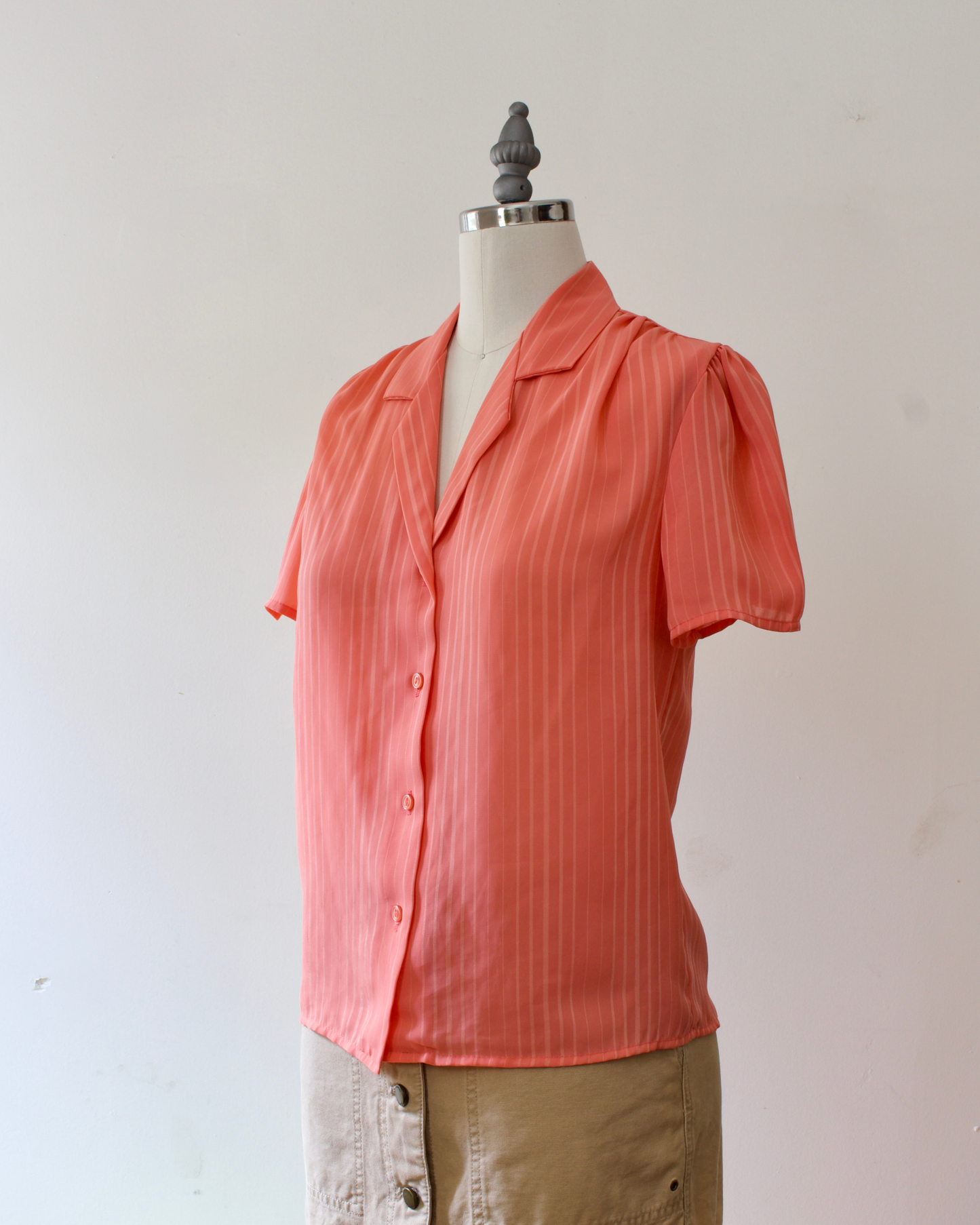 70s Sheer Pinstripe Blouse x So What! California (S)