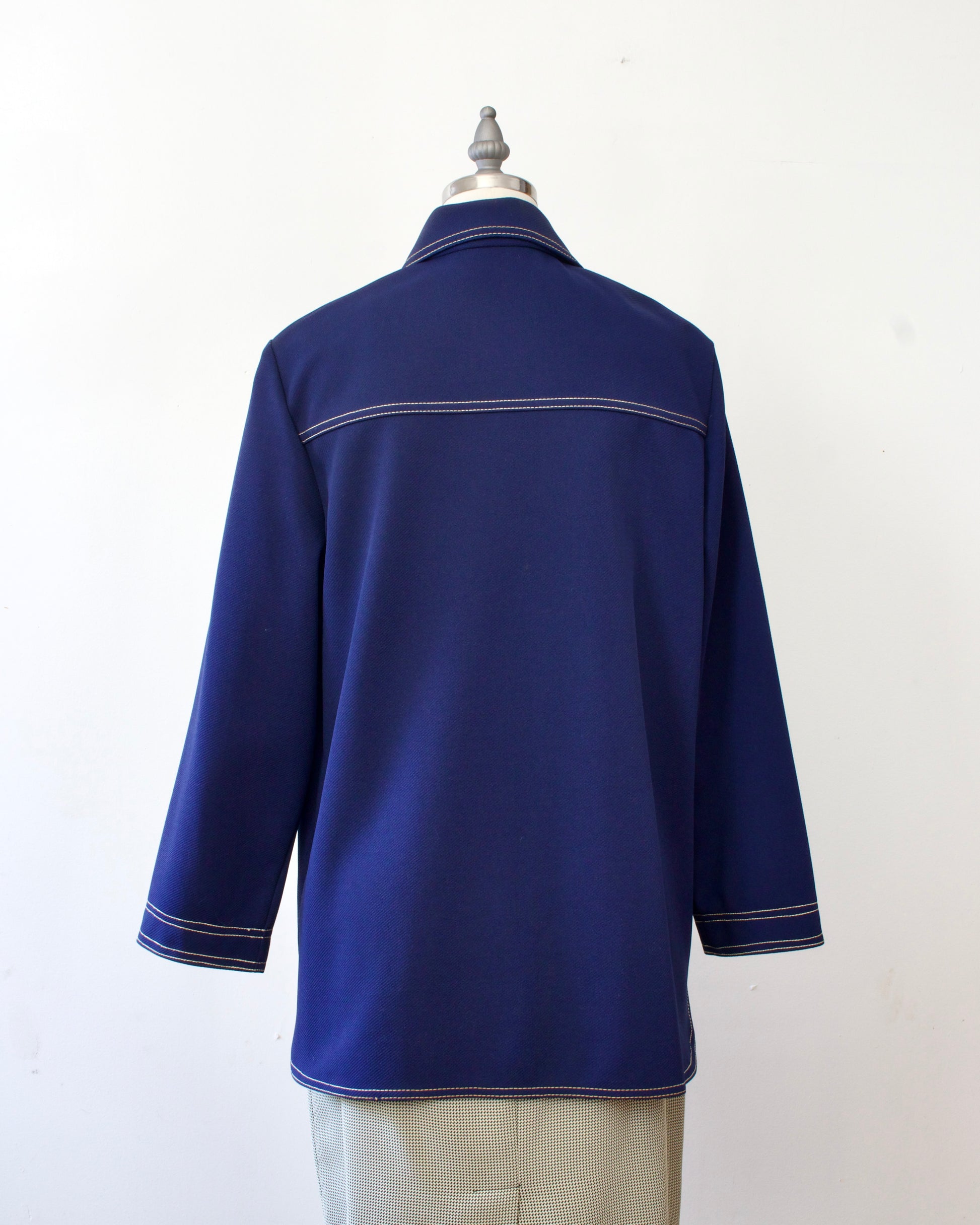 70s Top Stitch Shirt / Jacket x Back Winter (M-L)