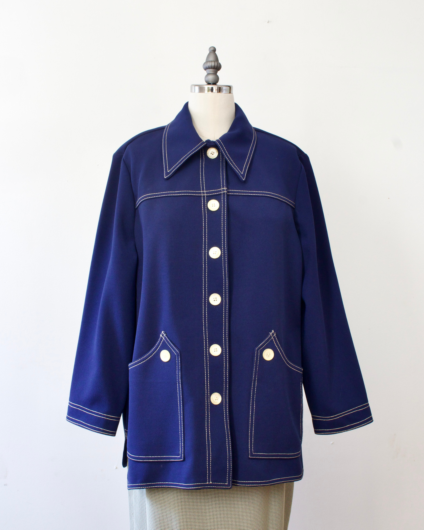 70s Top Stitch Shirt / Jacket x Jack Winter (M-L)