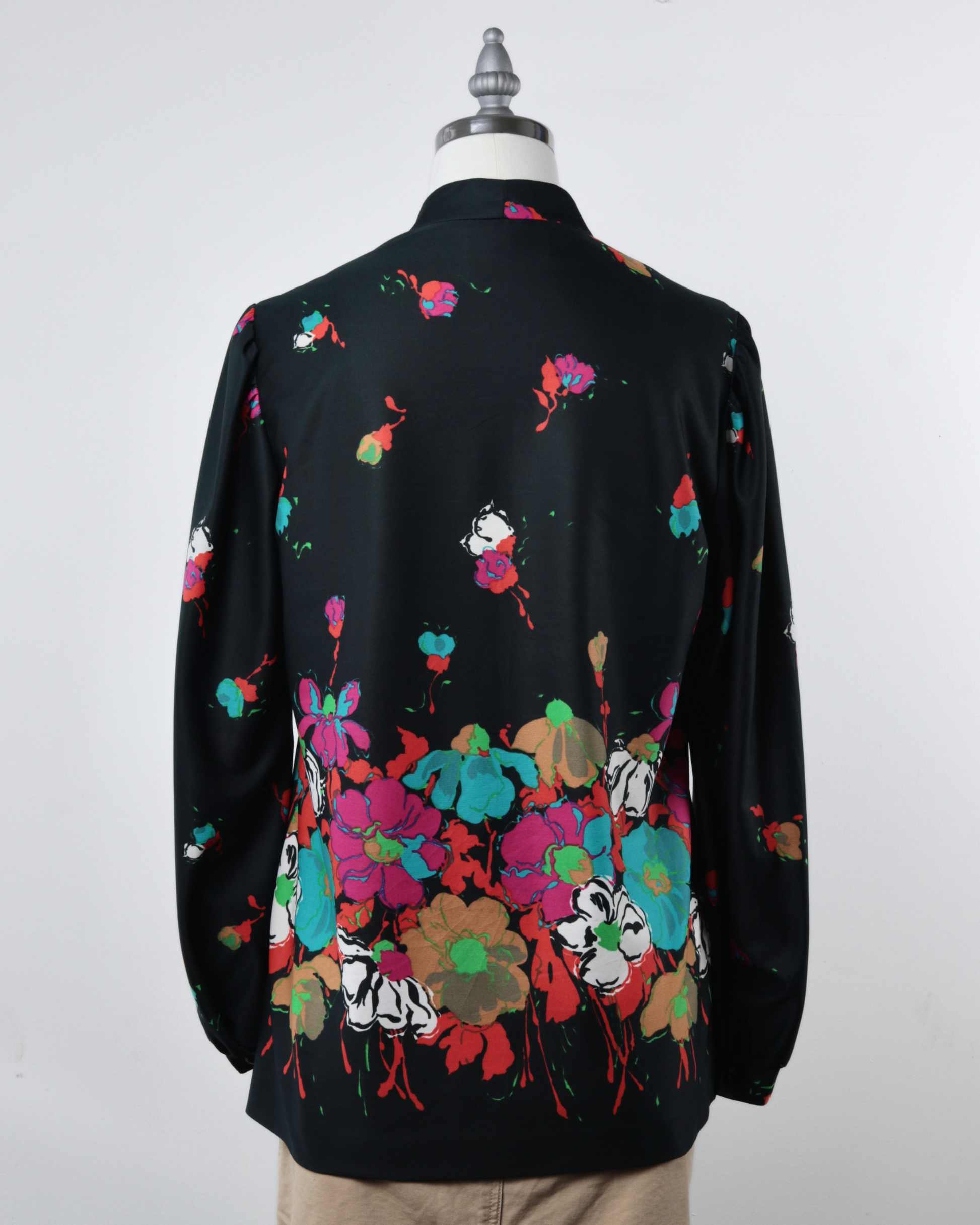 70s Union-Made Floral Blouse x Marty Gutmacher (M)