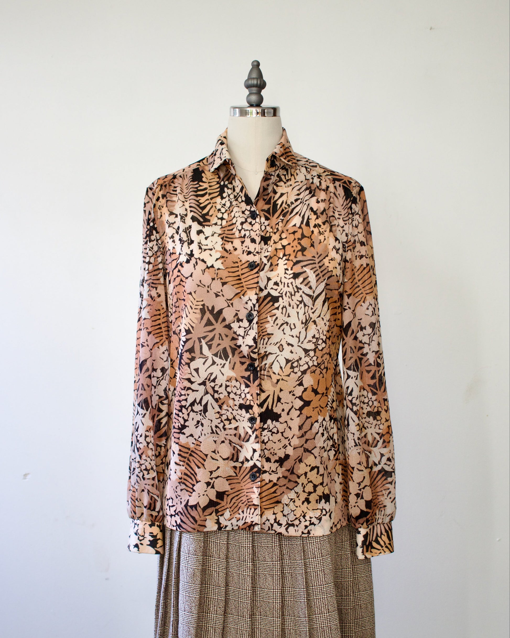 70s Union-Made Floral Shirt x Act III (M)