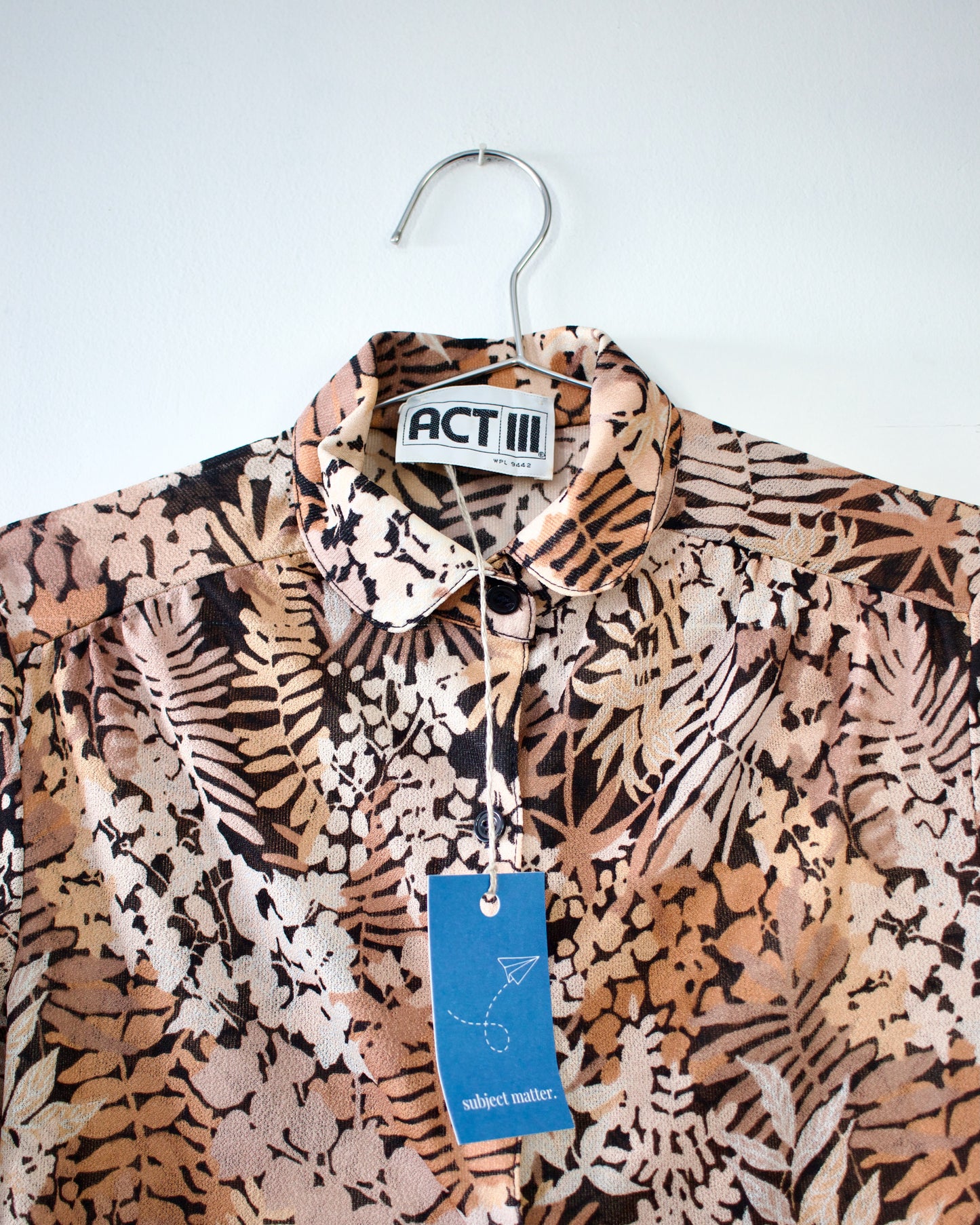 70s Union-Made Floral Shirt x Act III (M)