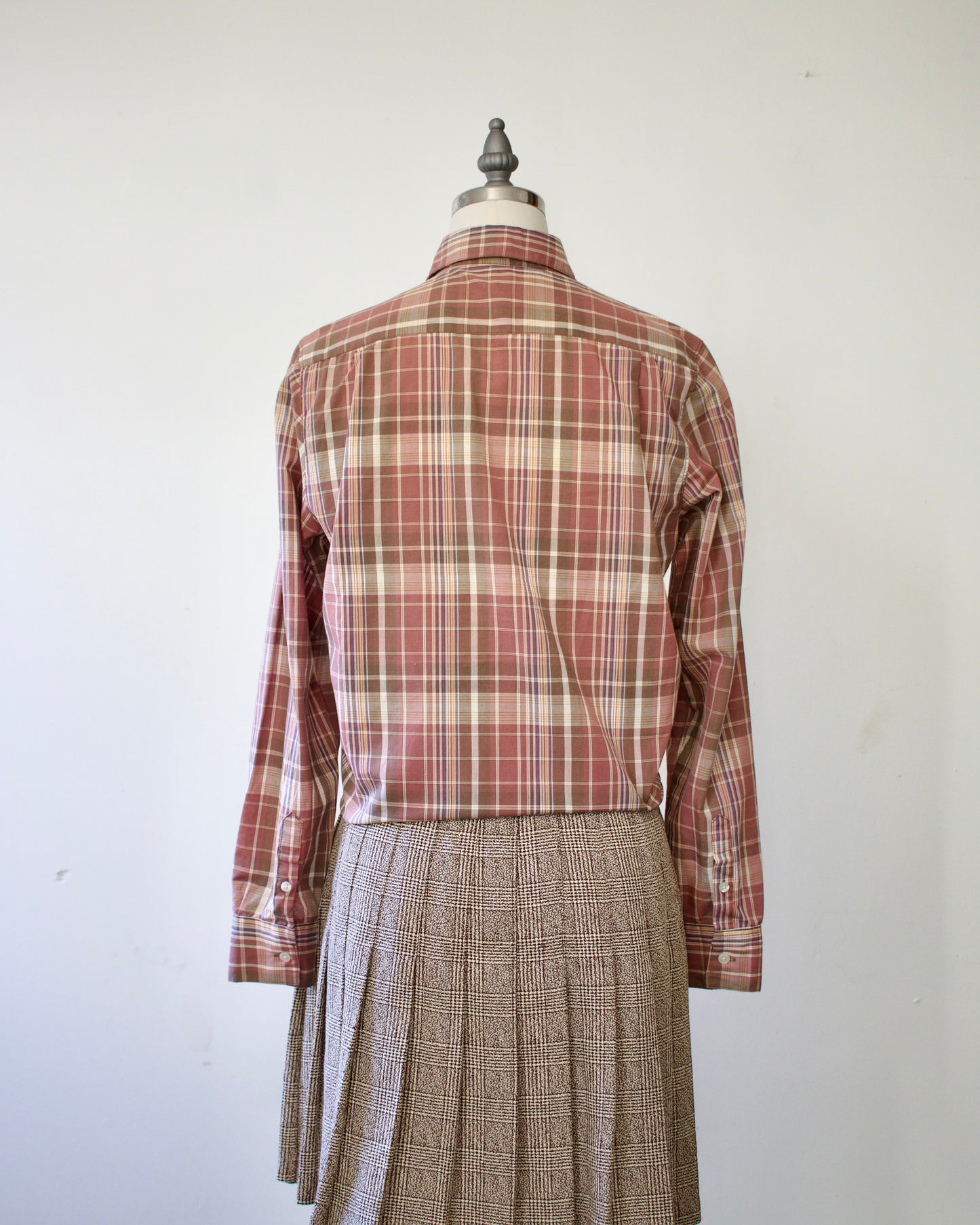 80s Cotton-Blend Plaid Shirt x CWTC (M)