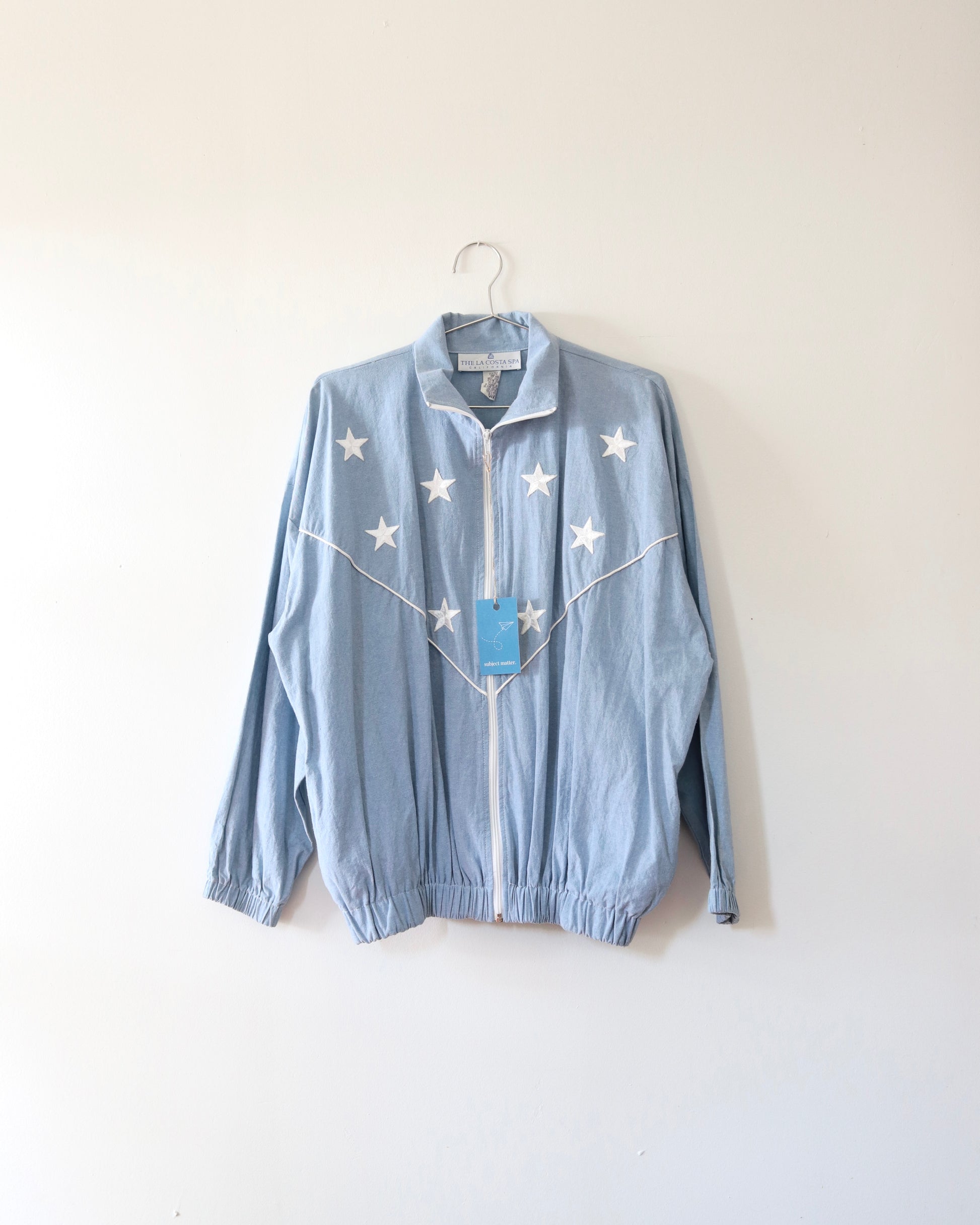 80s Cotton Star Bomber Jacket x The La Costa Spa (L)