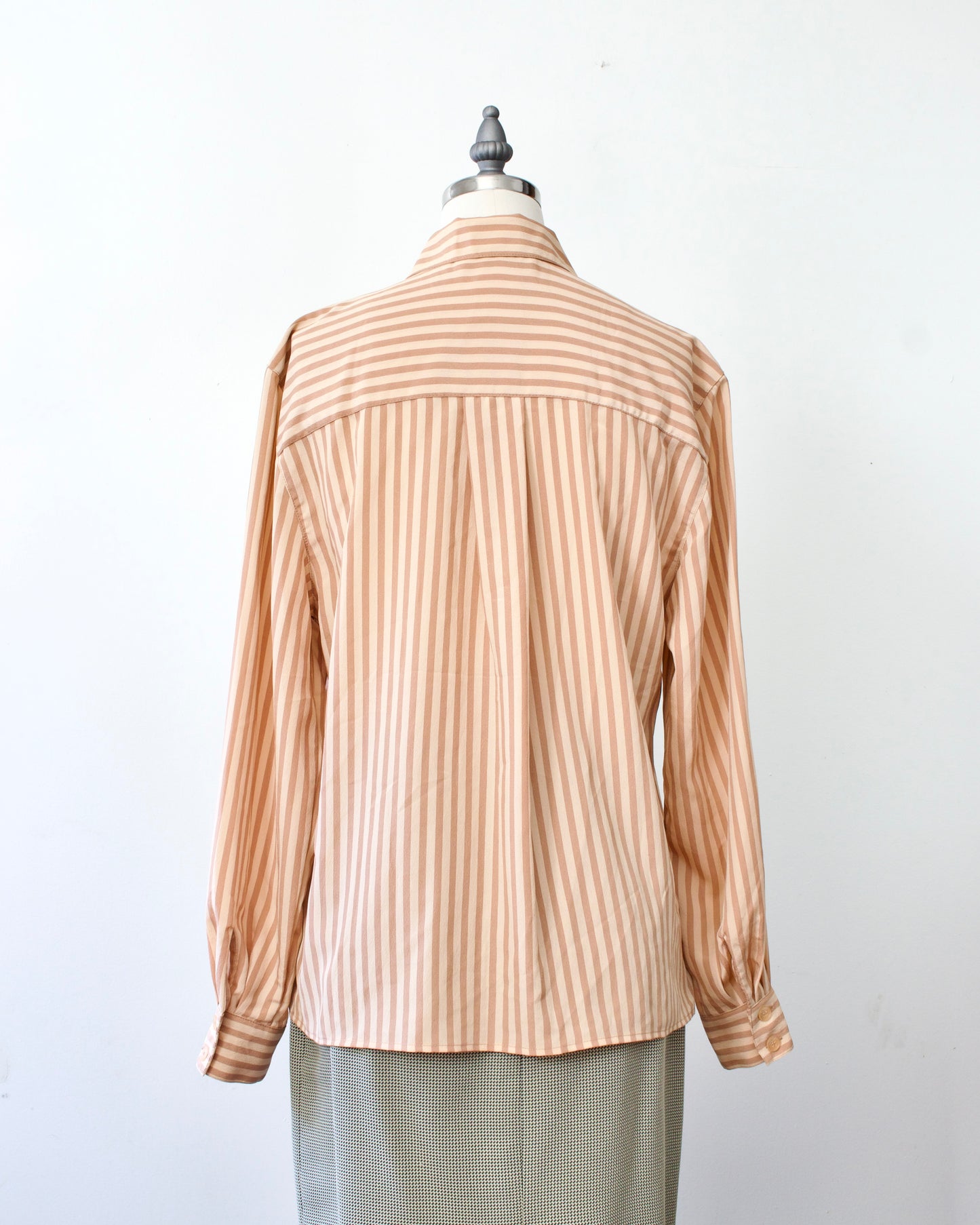 80s Deadstock Stripe Blouse x Jones New York (S-M)
