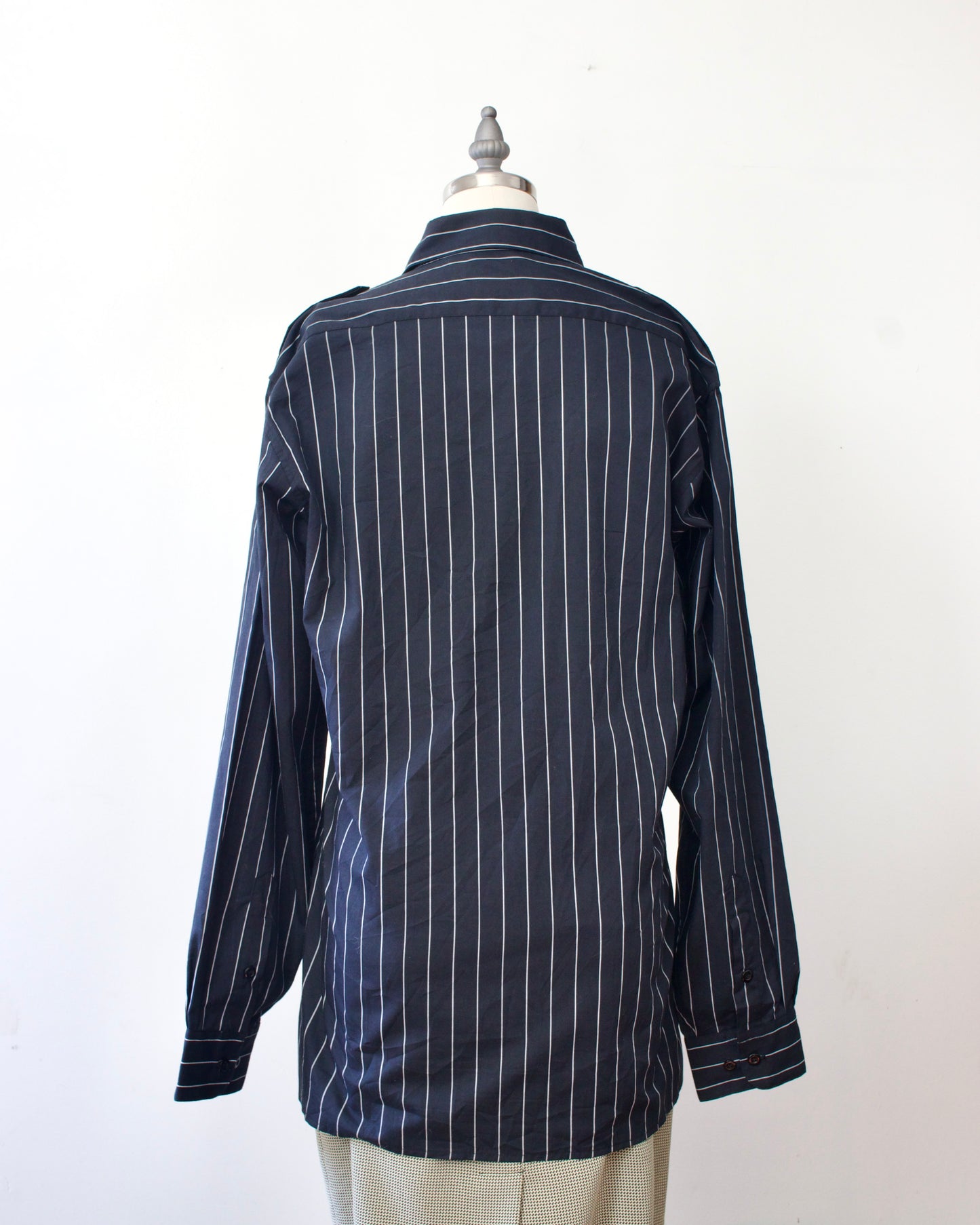 80s Pinstripe Shirt x Oleg Cassini (M-L)