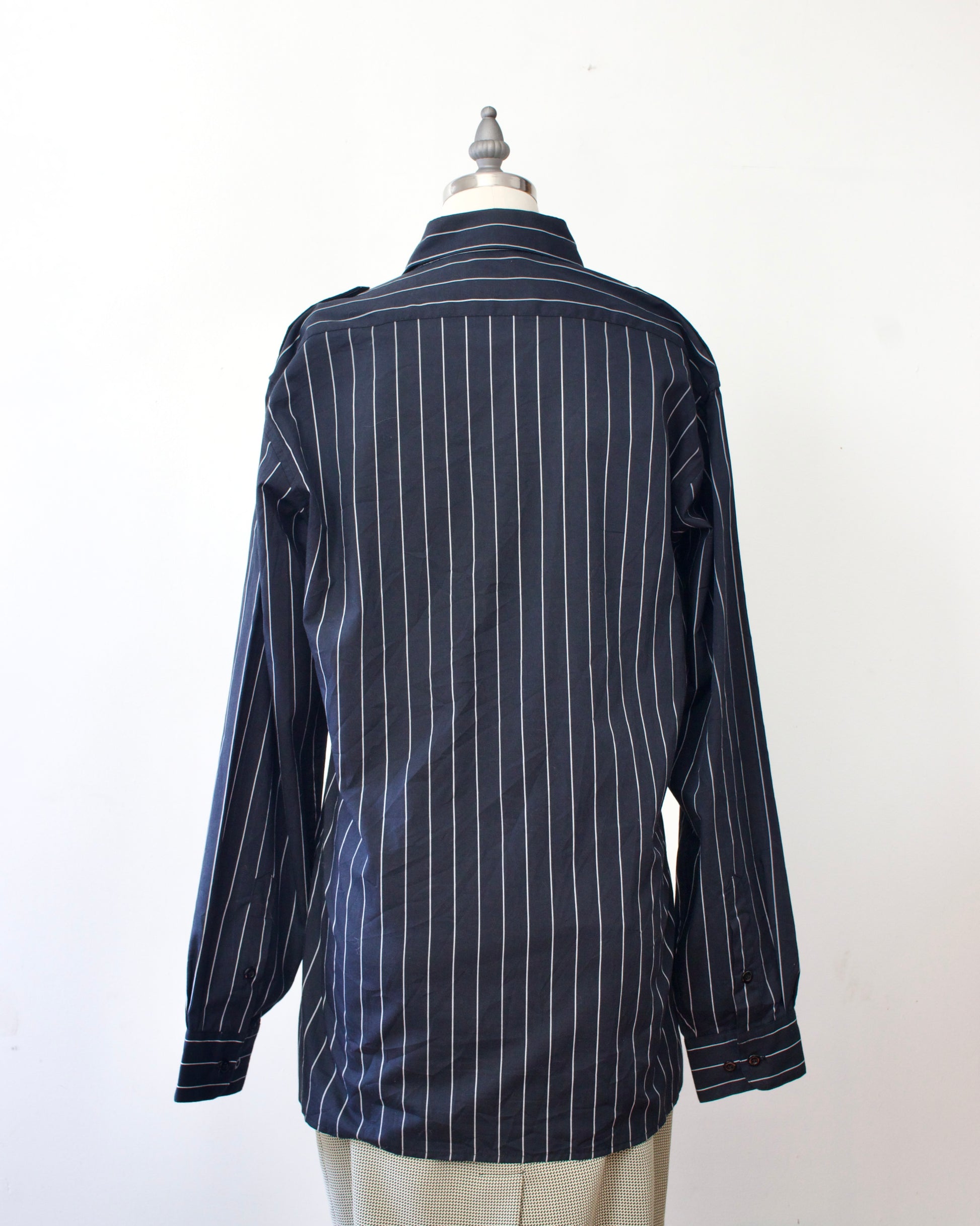 80s Pinstripe Shirt x Oleg Cassini (M-L)