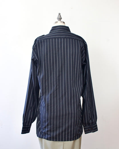 80s Pinstripe Shirt x Oleg Cassini (M-L)