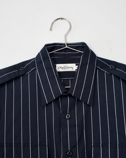 80s Pinstripe Shirt x Oleg Cassini (M-L)