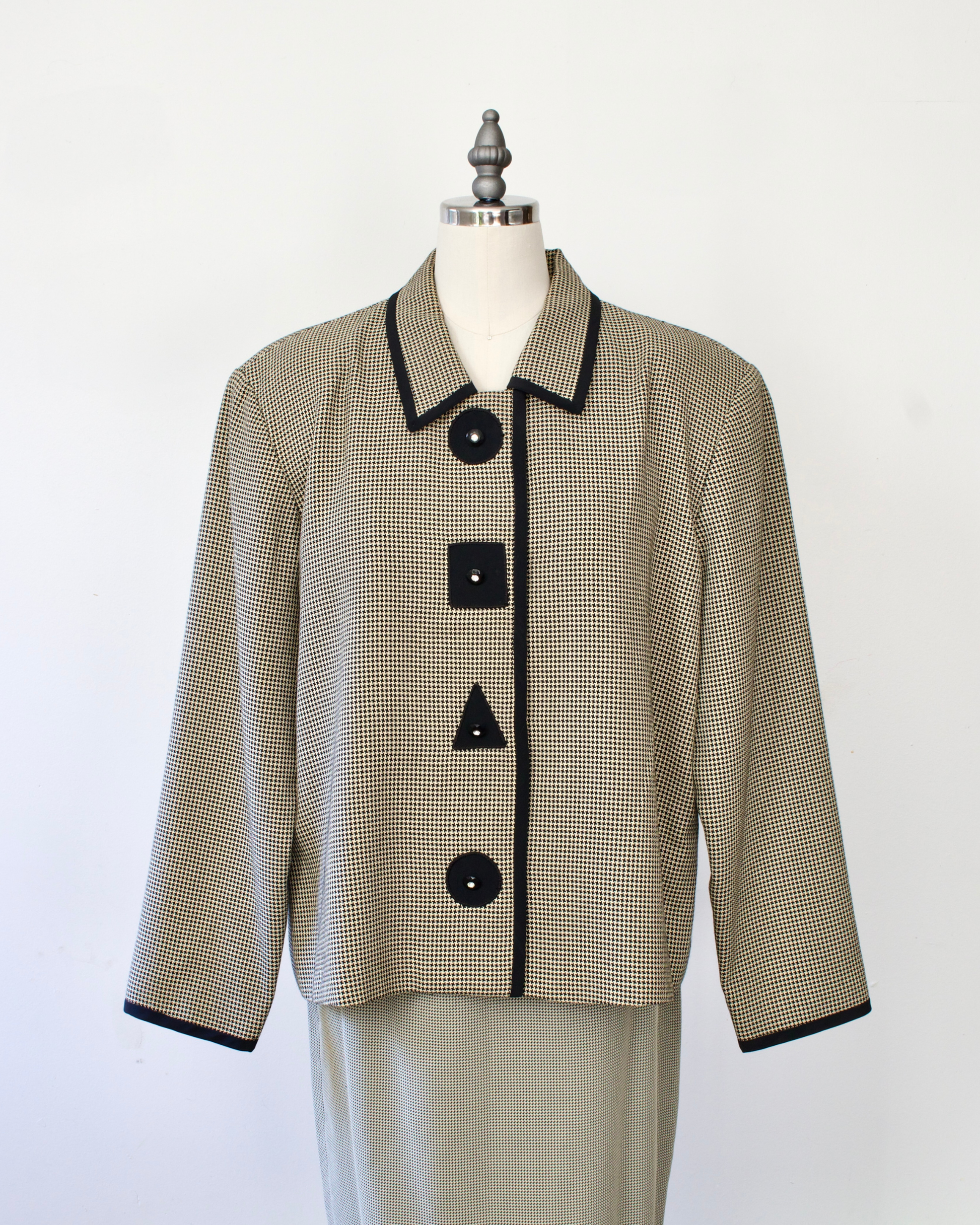 80s Union-Made Houndstooth Jacket x Brownstone Studio (XL)