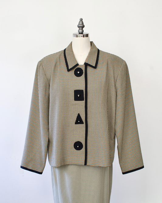 80s Union-Made Houndstooth Jacket x Brownstone Studio (XL)