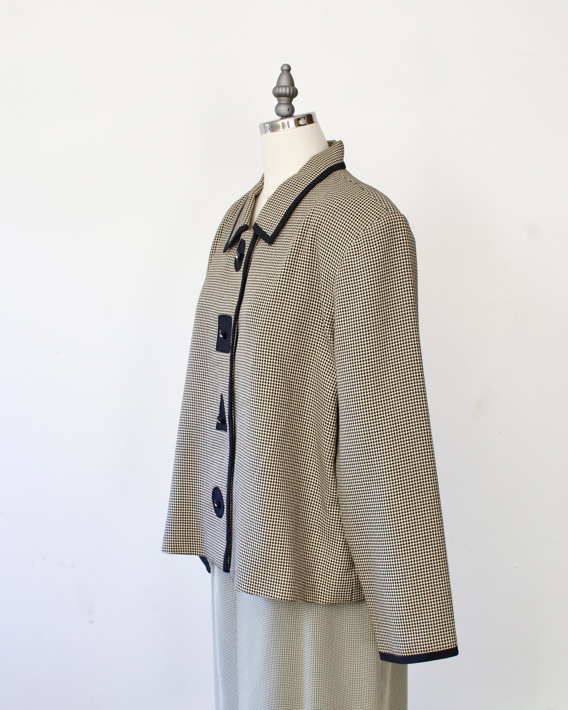 80s Union-Made Houndstooth Jacket x Brownstone Studio (XL)