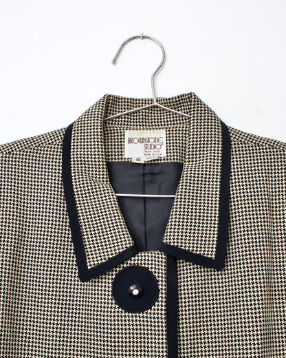 80s Union-Made Houndstooth Jacket x Brownstone Studio (XL)