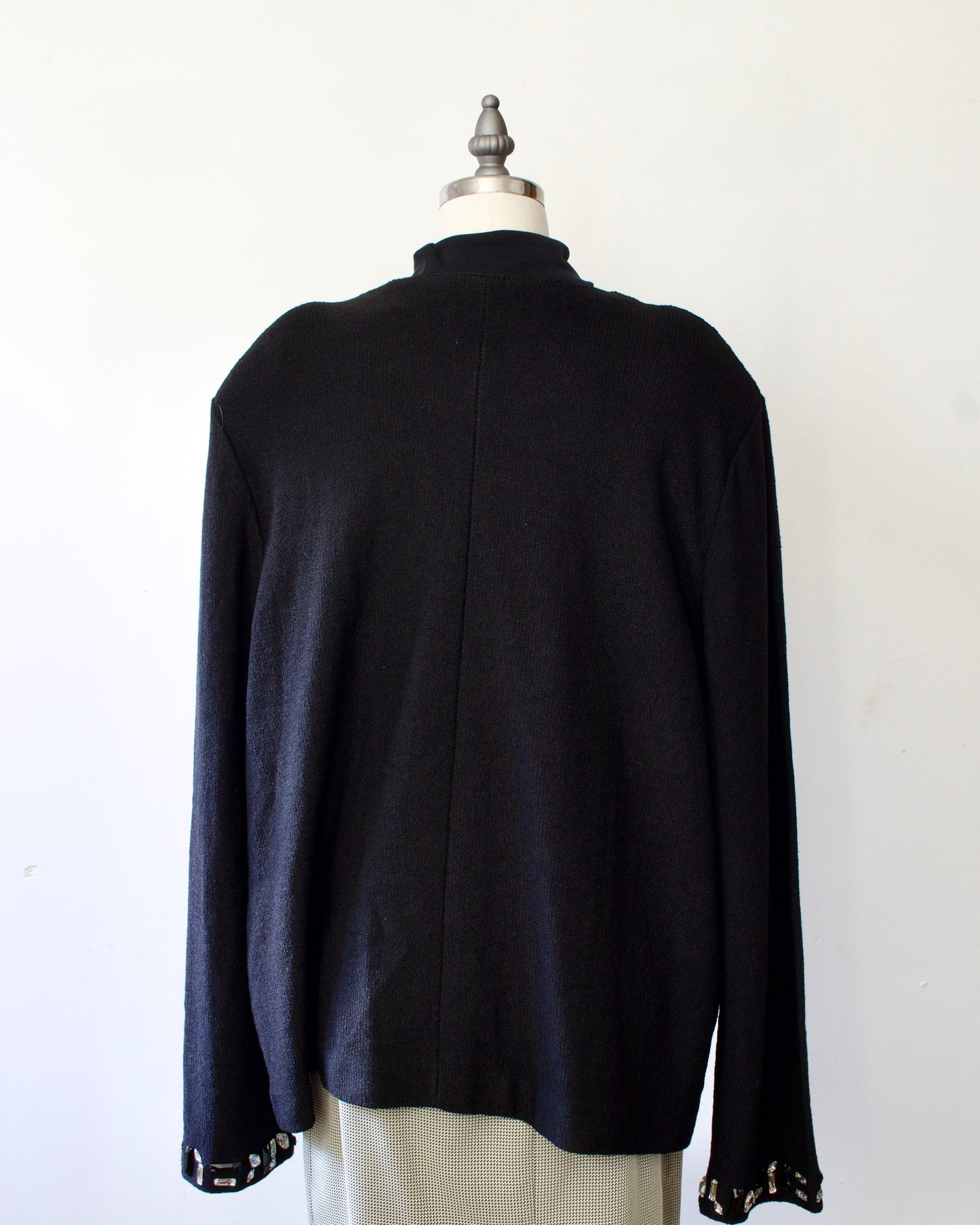 80s Wool-Blend Knit Cardigan x Steven by Steve Fabrikant (XL)