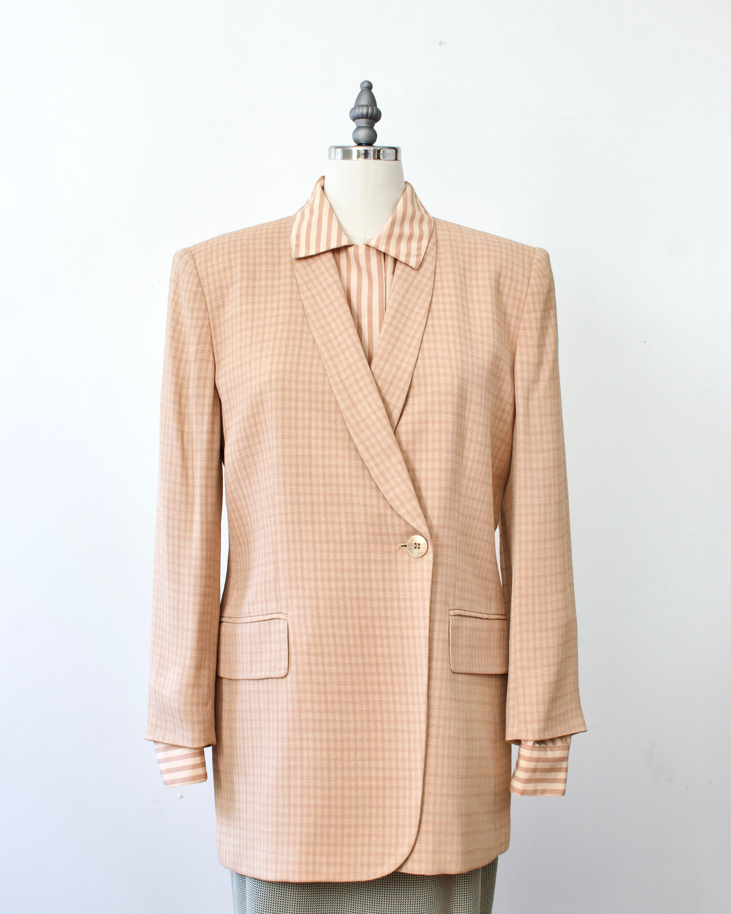 90s Check Blazer x Jones New York (S)