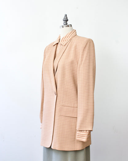 90s Check Blazer x Jones New York (S)