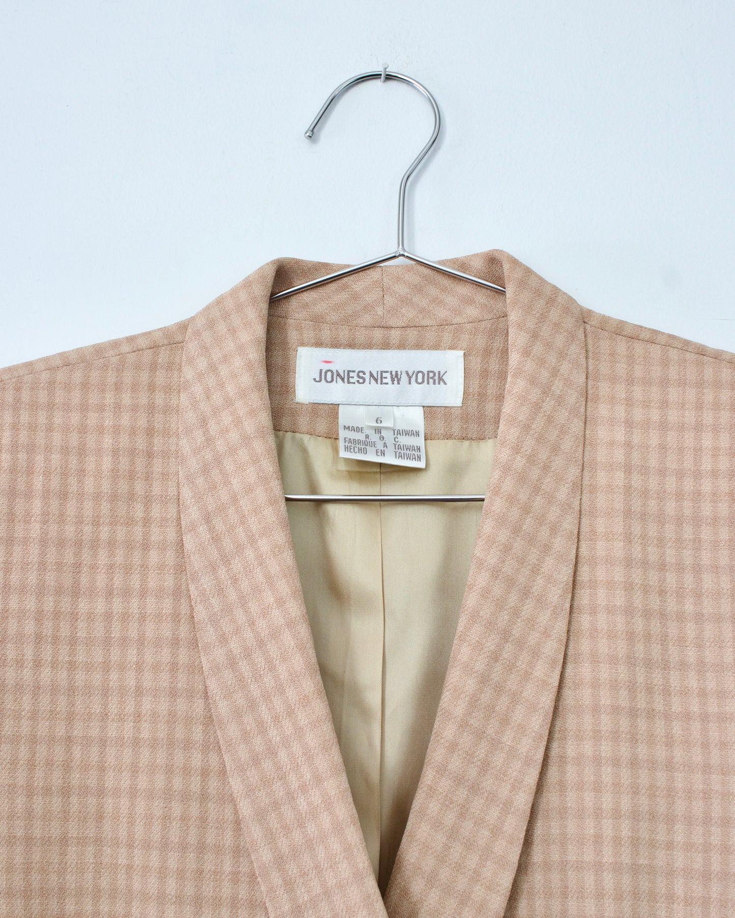 90s Check Blazer x Jones New York (S)
