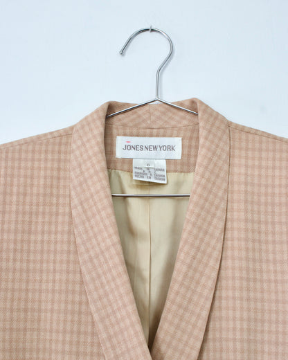 90s Check Blazer x Jones New York (S)