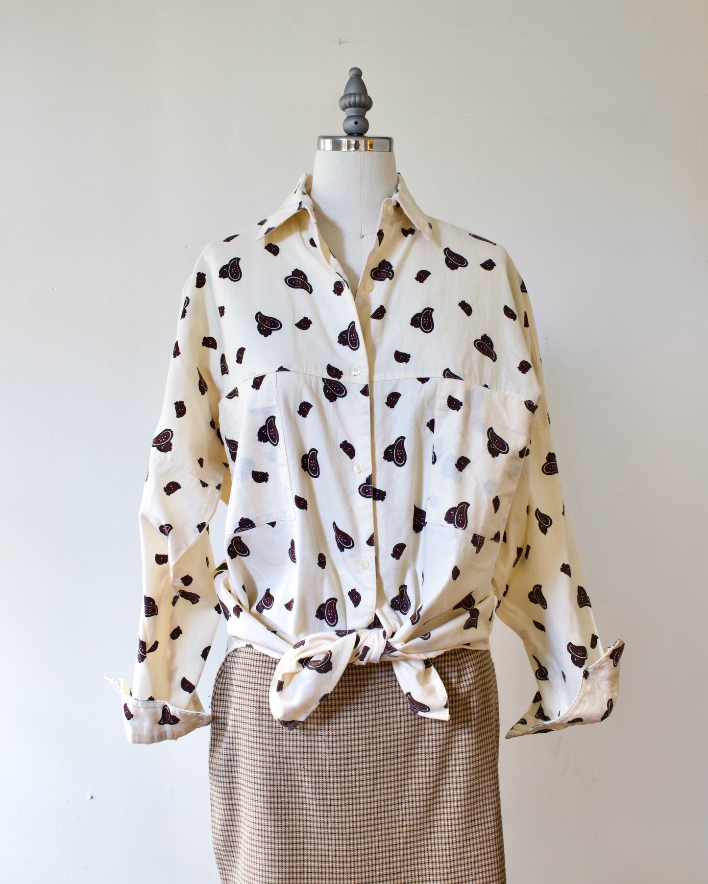 90s Cotton Paisley Shirt x GAP (M-L)