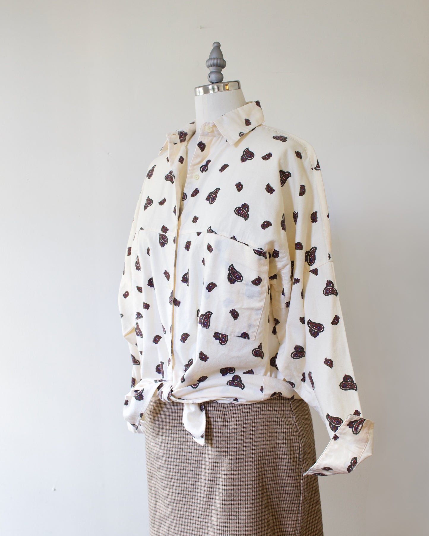 90s Cotton Paisley Shirt x GAP (M-L)