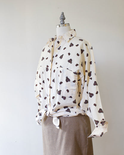 90s Cotton Paisley Shirt x GAP (M-L)