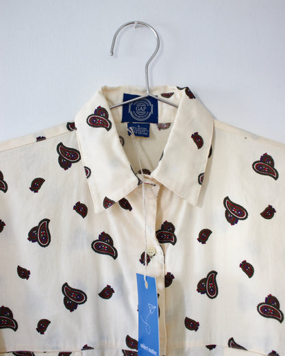 90s Cotton Paisley Shirt x GAP (M-L)