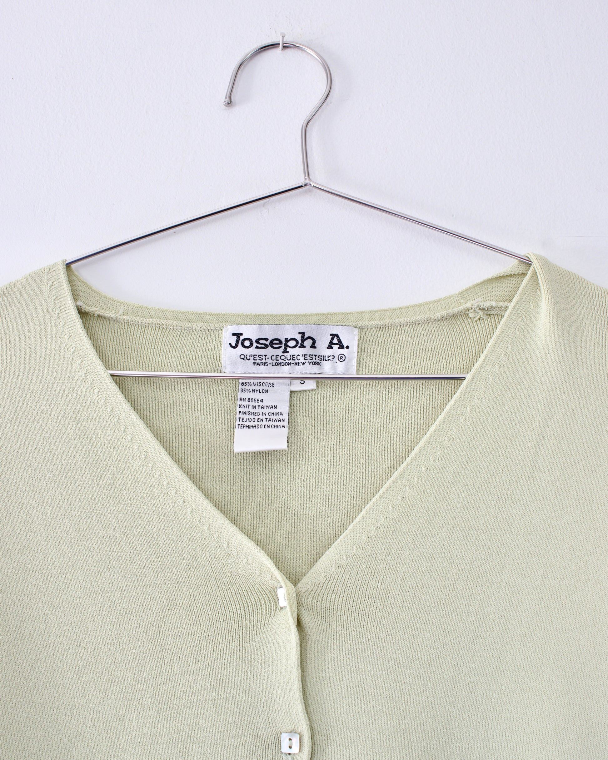 90s Deadstock Knit Cardigan x Joseph A. (S)