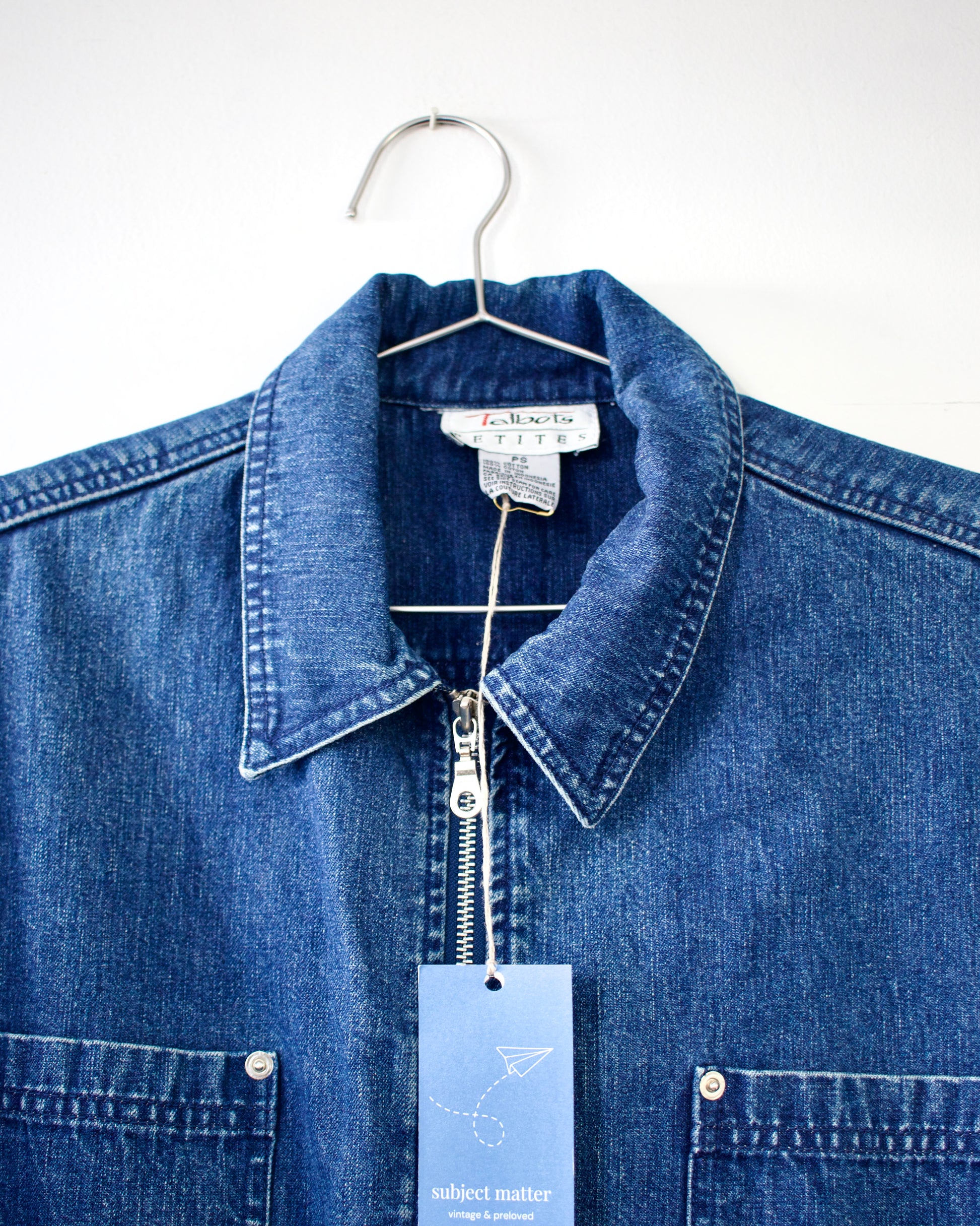 90s Denim Zip Jacket x Talbots Petites (SP)