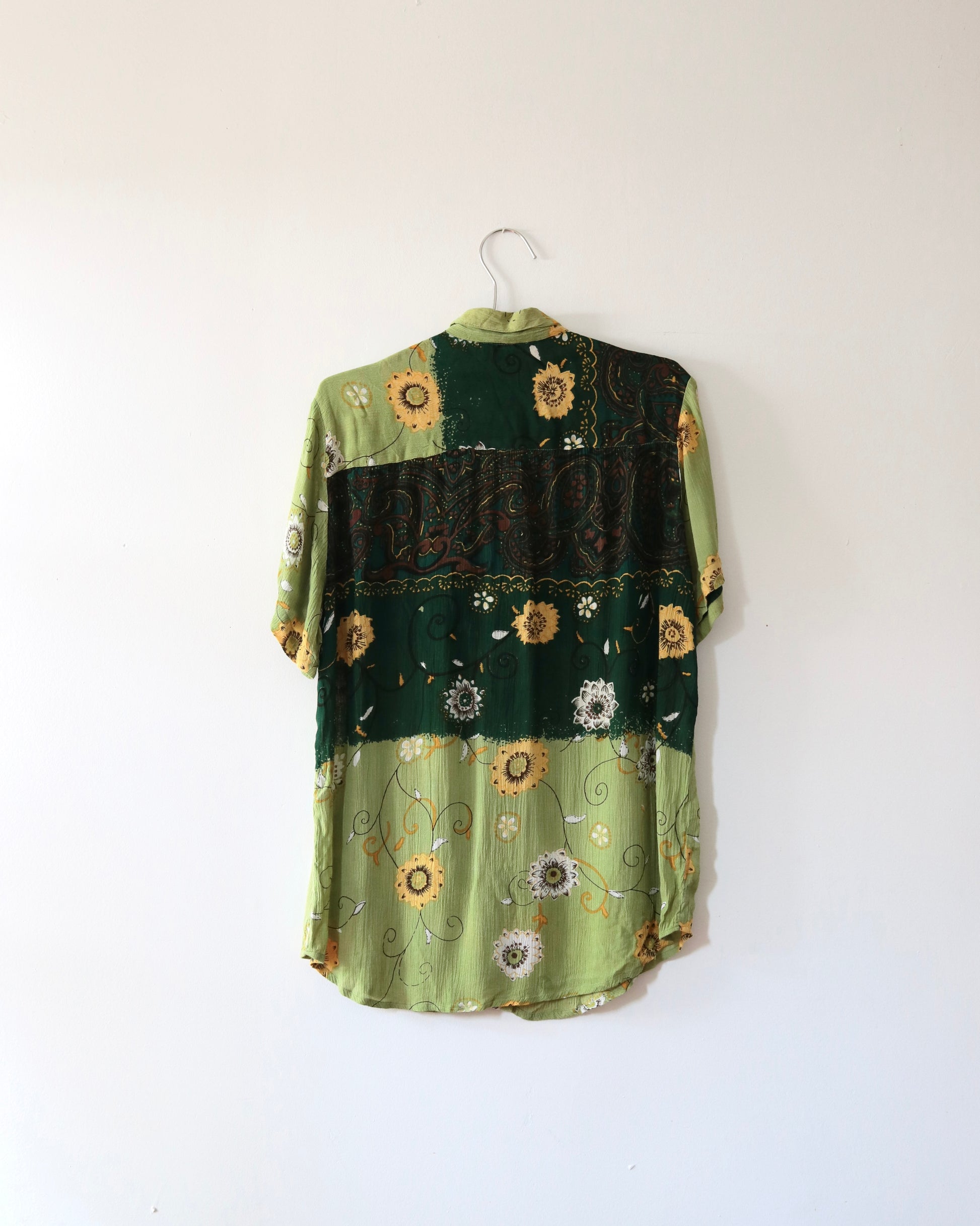 90s Floral Bead Shirt x Speed Limit MPH (L)