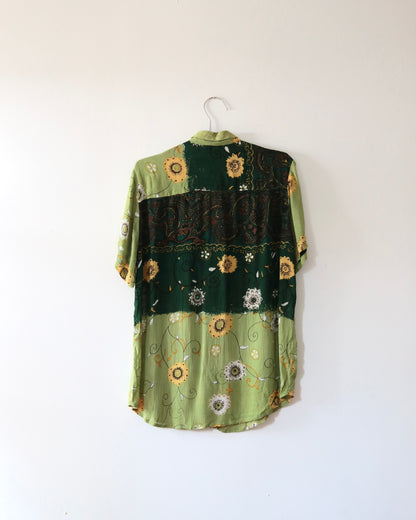 90s Floral Bead Shirt x Speed Limit MPH (L)