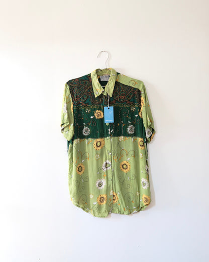 90s Floral Bead Shirt x Speed Limit MPH (L)