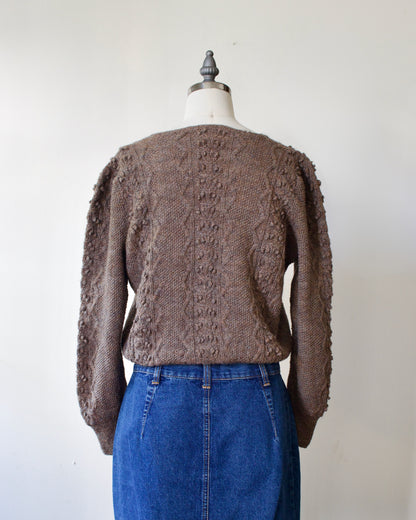 90s Hand-Knit Pullover x Lynda Usher (S-M)