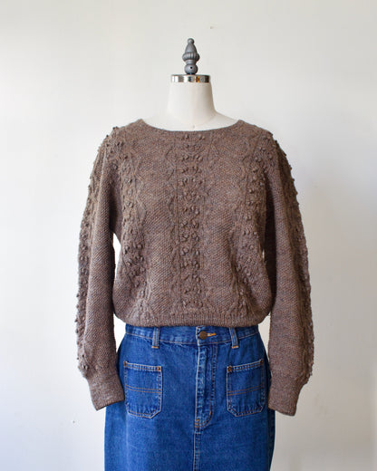 90s Hand-Knit Pullover x Lynda Usher (S-M)