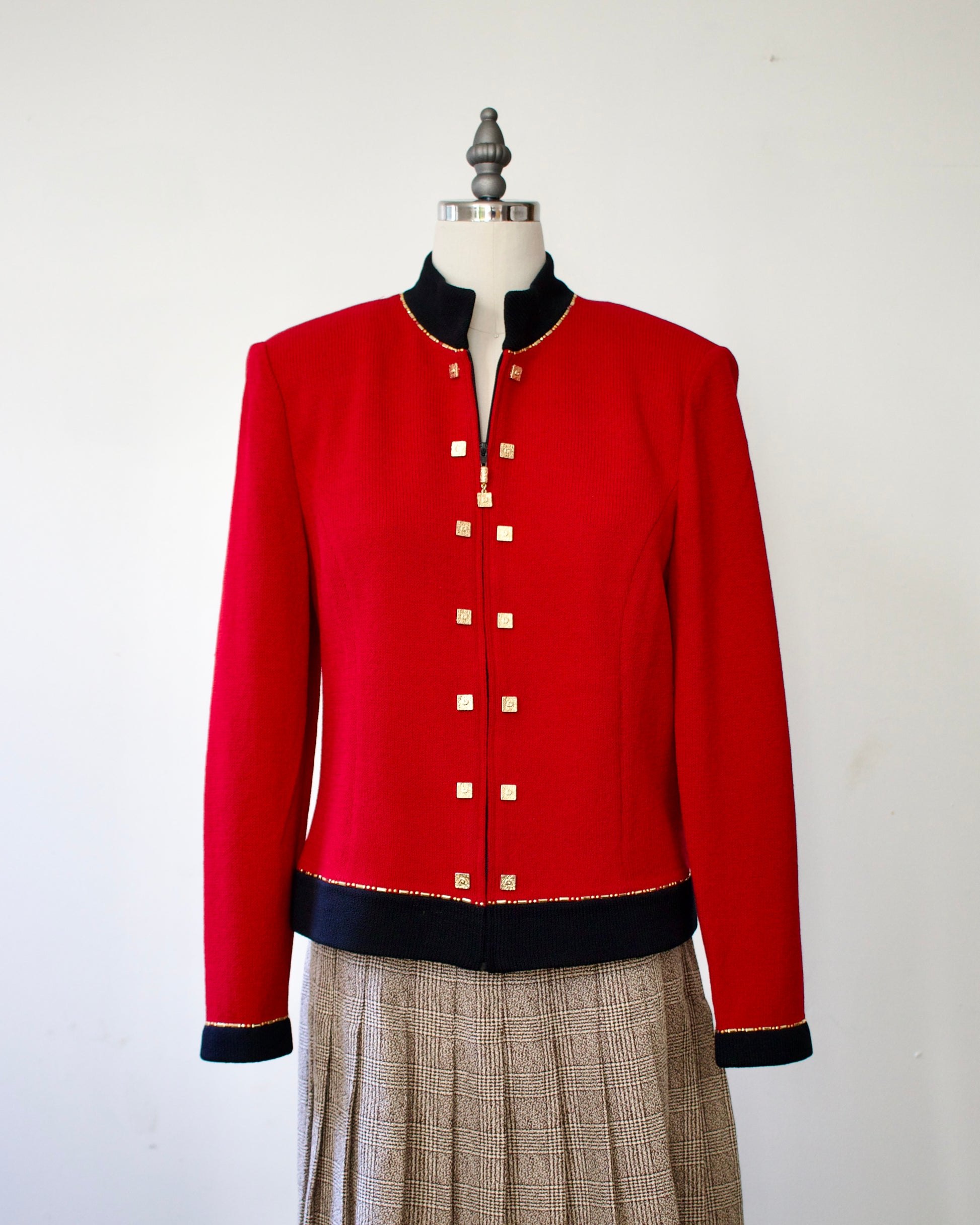 90s Knit Jacket x St. John Collection by Marie Gray (S)