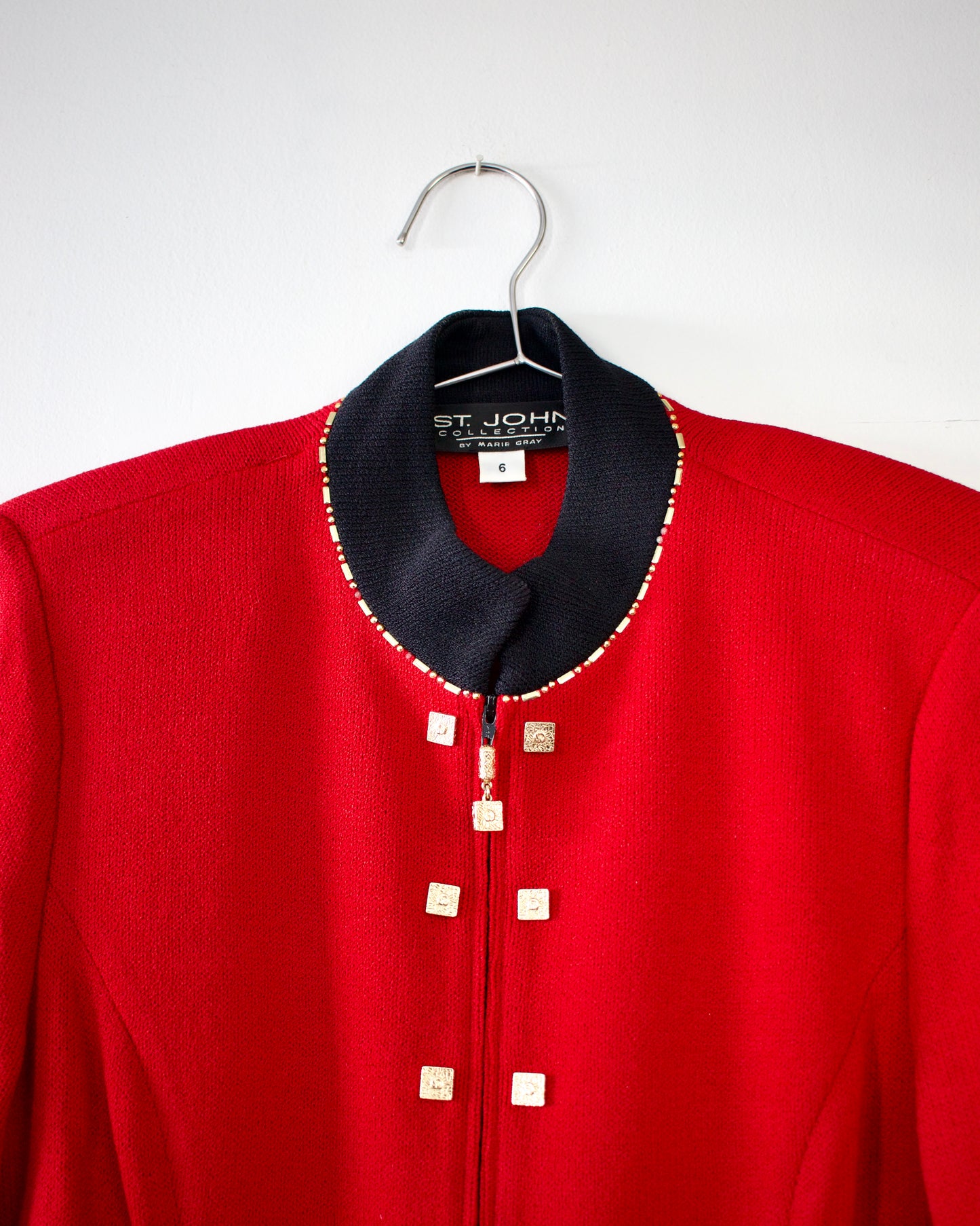 90s Knit Jacket x St. John Collection by Marie Gray (S)