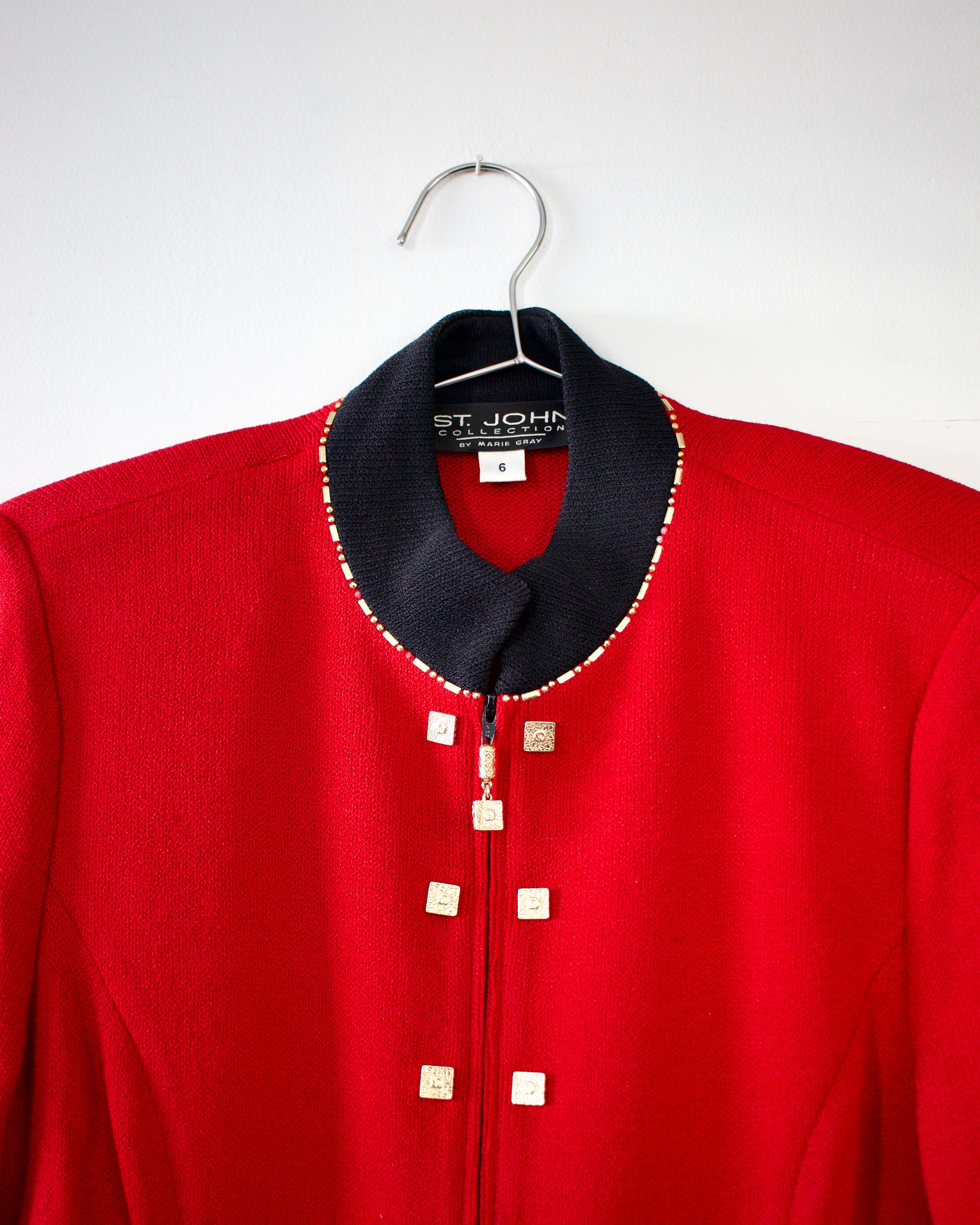 90s Knit Jacket x St. John Collection by Marie Gray (S)